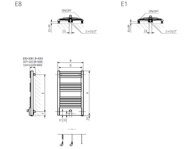 Dexter Pro One 1220x500 E8, Е1